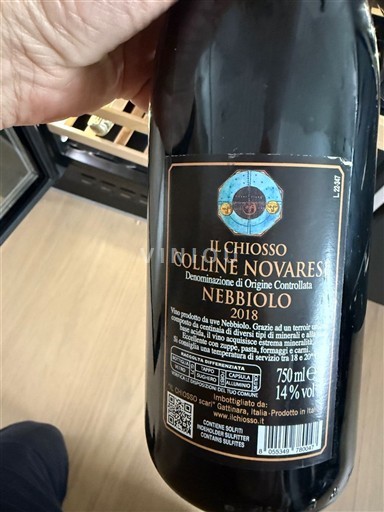 П'ємонт Колліне Новарезі Il Chiosso 2018