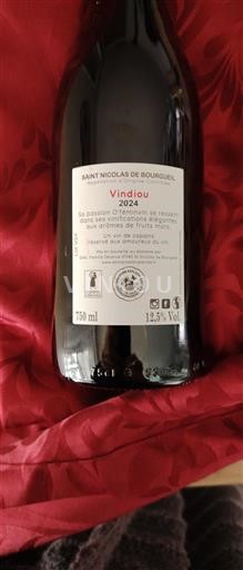 Thung lũng sông Loire Saint-Nicolas-De-Bourgueil Saint Nicolas de Bourgueil Vindiou 2024