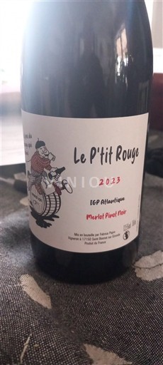 Аквітанія та Шарант Атлантік Vignoble Fabrice Pous Le P'tit Rouge 2023
