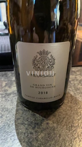 Borgoña Meursault Famille Carabello-Baum 2018