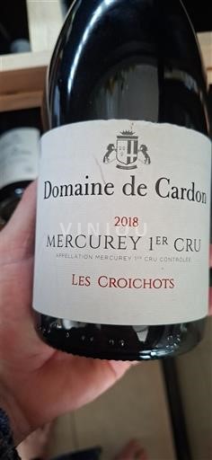 Burgundija Ni doloceno Premier Cru Domaine Cardon Les Croichots 2018