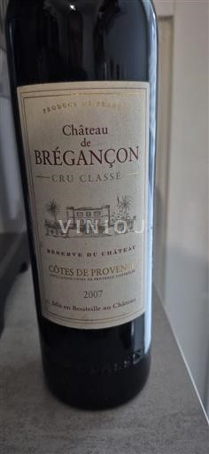 Wijnen Rouge sec Réserve du Château Château Brégançon 2007 Frankrijk Provence Côtes de Provence AOC