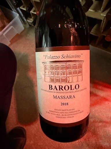 Piedmont Wines Barolo Burlotto Massara 2018