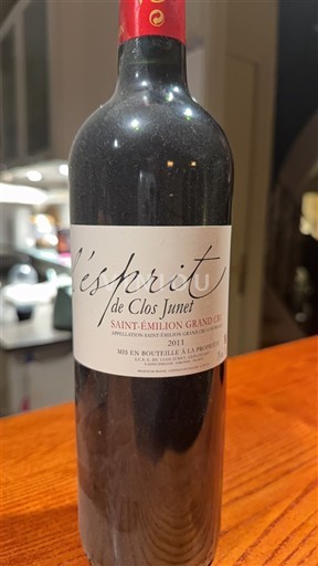 Bordeaux Saint-Émilion Grand Cru Clos Junet L'Esprit 2018
