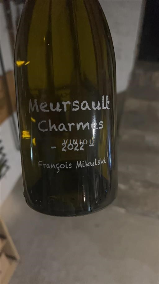 Bourgogne Meursault François Mikulski Charmes 2022