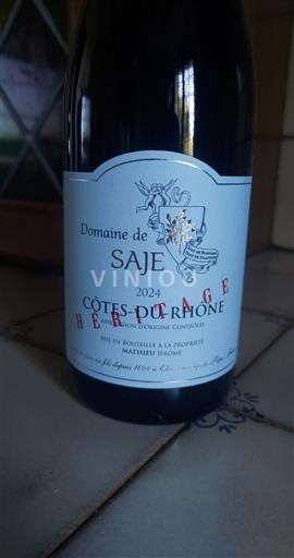 Rhône-dalen Côtes-du-Rhône Domaine Saje Héritage 2024