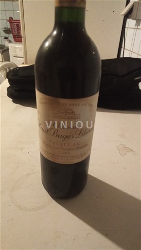 Бордо Пойяк Grand Cru Château Haut-Bages Libéral 2002