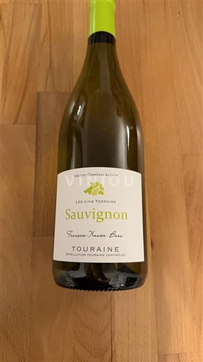 Vale do Loire Touraine Les Cinq Terroirs Sauvignon Não Sazonado