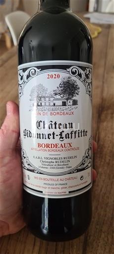 Bordeaux Château Bidannet-Laffitte 2020