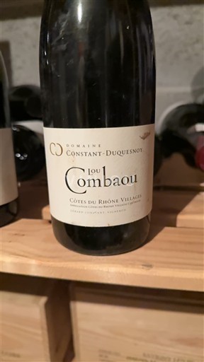 Thung lũng Rhône Côtes-du-rhône-villages Domaine Constant-Duquesnoy Lou Combaou 2015