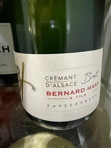 Alsace Crémant d'Alsace Bernard Haas & Fils 2023