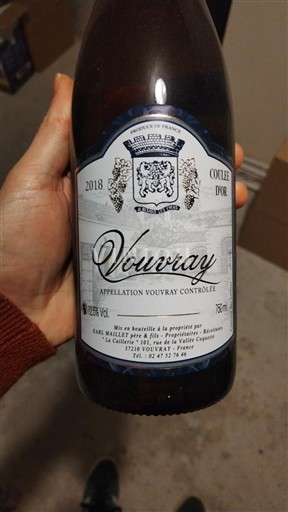 Dolina Loare Vouvray Les Caves Coopératives de Vouvray Coulée d'Or 2018