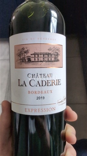 Bordeaux Château La Caderie Expression 2019