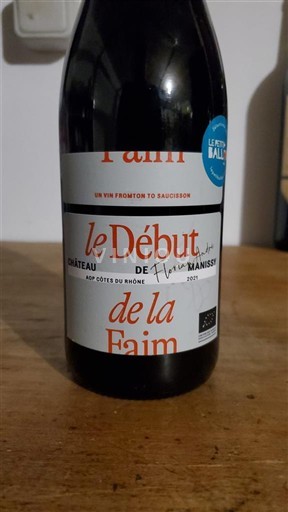 Rhônetal Côtes du Rhône Château La Manissy Le Début de la Faim 2021