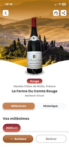 Бургундія Окрестности Нюи Moillard-Grivot La Ferme Du Comte Rouge 2025