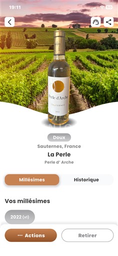 Бордо Сотерн Château Arche La Perle 2022