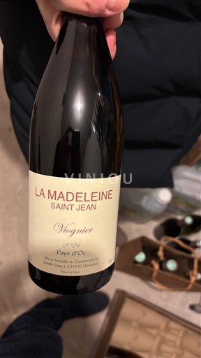 Languedoc și Roussillon Vin de Pays d'Oc Domaine La Madeleine Saint Jean Viognier 2024