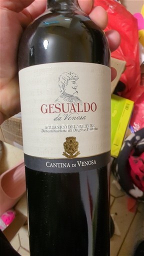 Basilicata Aglianico del Vulture Cantina di Venosa Gesualdo da Venosa 2020