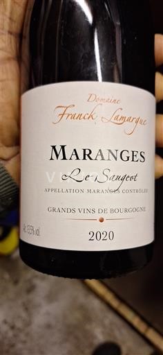 Бургундія Маранж Domaine Franck Lamargue Les Saugeot 2020