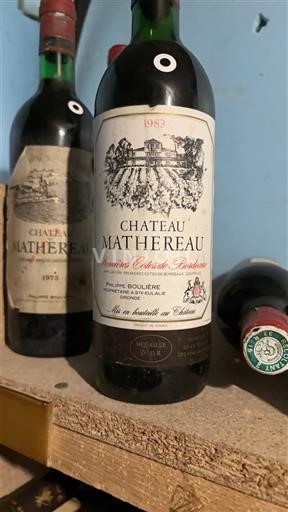 Bordéus Primeiras Côtes de Bordéus Château Mathereau 1983
