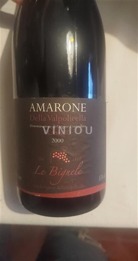 Veneto Amarone della Valpolicella Le Bignele 2000