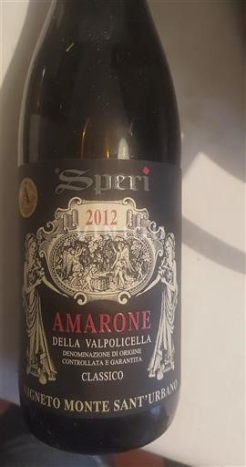 Veneto Amarone della Valpolicella Speri Vigneto Monte Sant'Urbano 2012