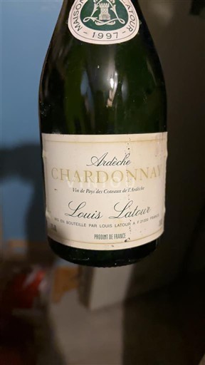 Alpes e regiões Ródano Ardèche Louis Latour Ardèche Chardonnay 1998