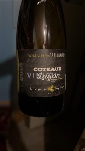 Dolina Loare Coteaux-du-Layon Domaine S Sablonnettes 2016