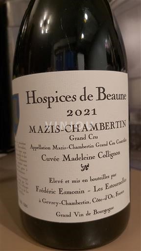 Бургундія Мазі-Шамбертан Grand Cru Hospices de Beaune Madeleine Collignon 2021