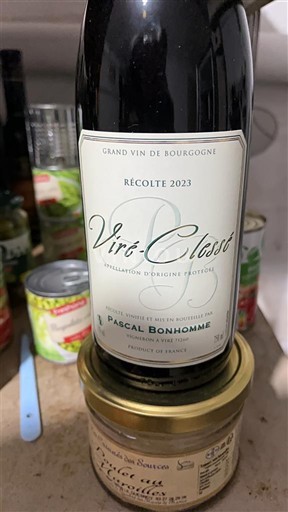 Borgonha Viré-clessé Domaine Pascal Bonhomme 2023