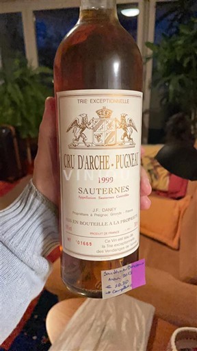 Бордо Сотерн Cru d'Arche-Pugneau 1999
