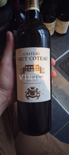 Bordéus Saint-Estèphe Château Haut Coteau 2015