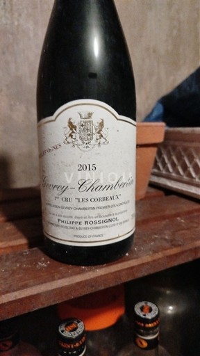 Бургундія Gevrey-Chambertin Premier Cru Philippe Rossignol 1er Cru 'Les Corbeaux' 2015