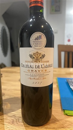 Bordeaux Graves Château Carolle 2017
