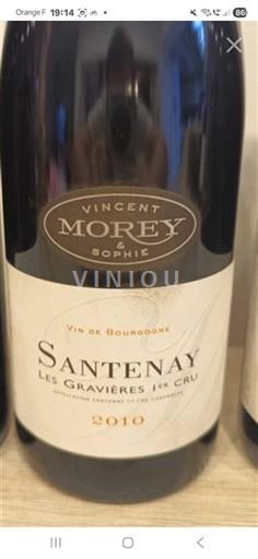 Бургундія Не вказано Premier Cru Vincent Morey & Sophie Les Gravières 2010