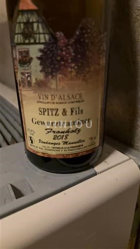 Víno Blanc sec Frankholz Spitz & Fils 2018 Francie Alsasko Vin de France