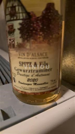 Víno Blanc sec Prestige & Authenticité Spitz & Fils 2020 Francie Alsasko Vin de France