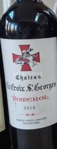 Bordeaux Pomerol Château La Croix St. Georges 2016
