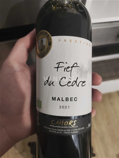 Sud-Ovest Cahors Château Cèdre Fief du Cèdre Prestige 2021