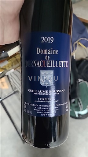 Vinos Rouge sec Domaine Dernacueillette 2019 Francia Languedoc Corbières AOC