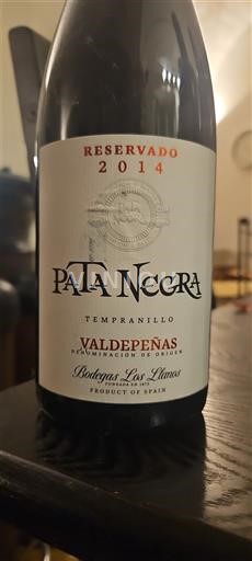 Кастилія-Ла-Манча Вальдепеньяс Bodegas Los Llanos Pata Negra Reservado 2014
