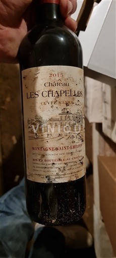 Bordeaux Montagne-Saint-Émilion Château Les Chapelles Sarah 2015