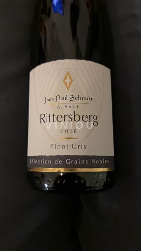 Víno Blanc liquoreux Rittersberg Jean-Paul Schmitt 2018 Francie Alsasko Vin de France Sélection de Grains Nobles