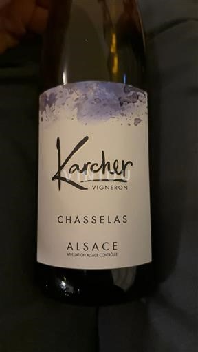Víno Blanc sec Chasselas Karcher 2020 Francie Alsasko Vin de France