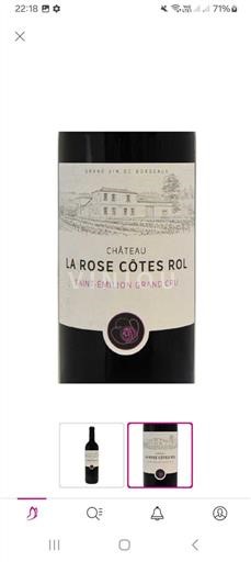 Bordeaux Saint-Émilion Grand Cru Grand Cru Château La Rose Côtes Rol Non-Vintage