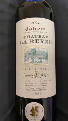 South West Cahors Château La Reyne Le Prestige 2020