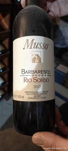 Piemonte Barbaresco Musso Rio Sordo 2017