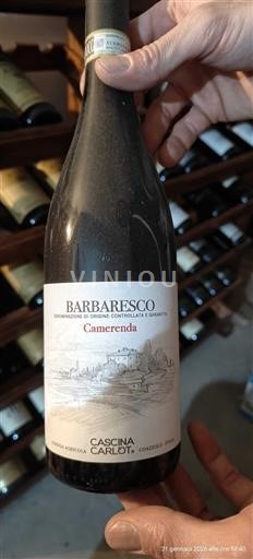 Piemonte Barbaresco Cascina Carlòt Camerenda 2019