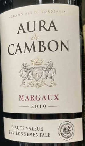 Бордо Марго Cambon Aura de Cambon 2019