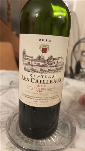 Bordeaux Blaye-Côtes-de-Bordeaux Château Les Cailleaux 2012